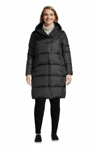 Wrap Quilted Down Coat Hood Black 