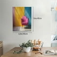 thumbnail image 2 of KLL Bright Pink Chair Print Farmhouse Canvas Wall Art,Wall Decorations For Living Room Office Canvas Wall Decor for Home Decorations, 12'×16’’, 2 of 8