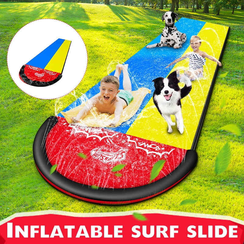 240x55 inch Dual Person Single Surf Water Slide Mat Lawn for Children