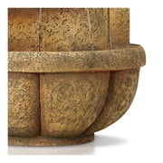 Royal Lion Head 29 1/2 High Large Italian Indoor Outdoor Decor Faux Stone Wall Fountain with Light LED Garden