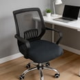 thumbnail image 5 of Stretchy Office Chair Seat Cover, XL Size in Black or Khaki, Washable Fleece Cushion Protector, 5 of 6