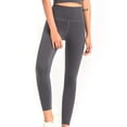 thumbnail image 3 of Yuemengxuan Women's Solid Color Slimming Yoga Pants, High Waist Long Pants with Back Mesh, 3 of 4