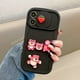 thumbnail image 3 of Funda De Teléfono 3D Strawberry Bear Wave Para IPhone 11 12 13 14 Pro Max Plus 14pro 13Pro 12Promax 13Promax 14Promax Silicona Lindo De Dibujos Animados Extraíble Protector De Cámara Suave Cubierta Tr, 3 of 4
