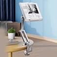 thumbnail image 4 of Seitruly Soporte de libro de aleación de aluminio ergonómico multifuncional ángulo ajustable Universal soporte de repuesto para portátil de Videojuegos y accesorios Tipo 2 Gris, 4 of 6