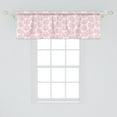 thumbnail image 2 of Ambesonne Flower Window Valance, Floral Simplicity Rose Art, 54" X 18", Rose White, 2 of 3