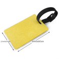 thumbnail image 2 of Kdxio Yellow Glitter Luggage Tags Privacy Cover ID Label Suitcase Tags Identifiers For School Bags,Suitcases, 2 of 7
