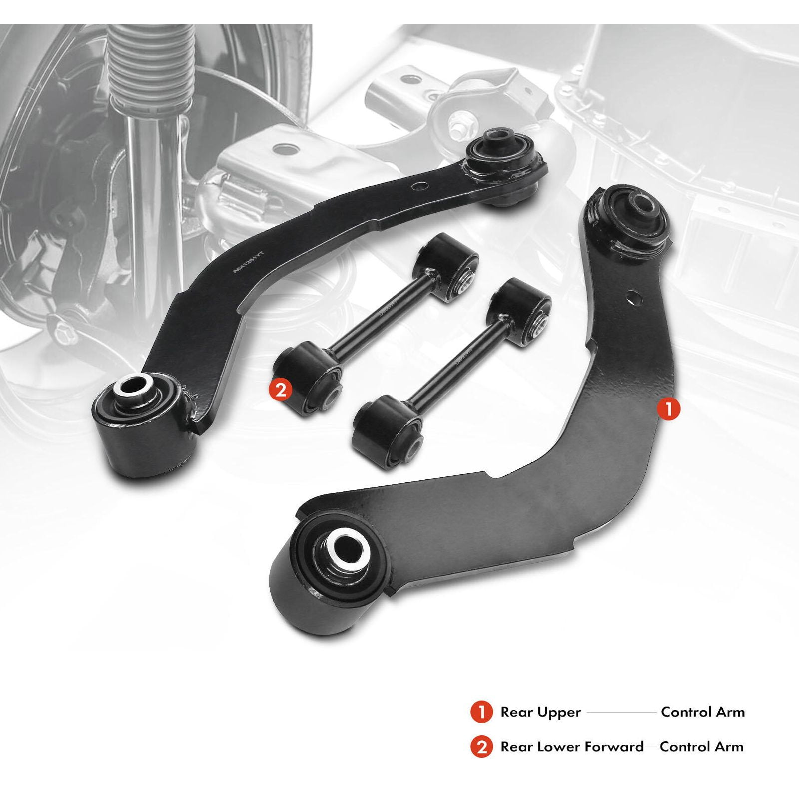 Geelife 4x Rear Lower & Upper Control Arm for Jeep Patriot Compass 07-15 Dodge Caliber