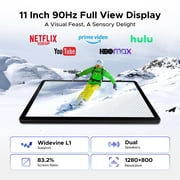 POCKAM P11 Android 16 11 Inch Tablet with Gemini AI, 48GB RAM+128GB ROM/TF 2TB, 90Hz Display,8800mAh ,T7250, 13MP+5MP, 5G WIFI,Tablets with Keyboard, Pen