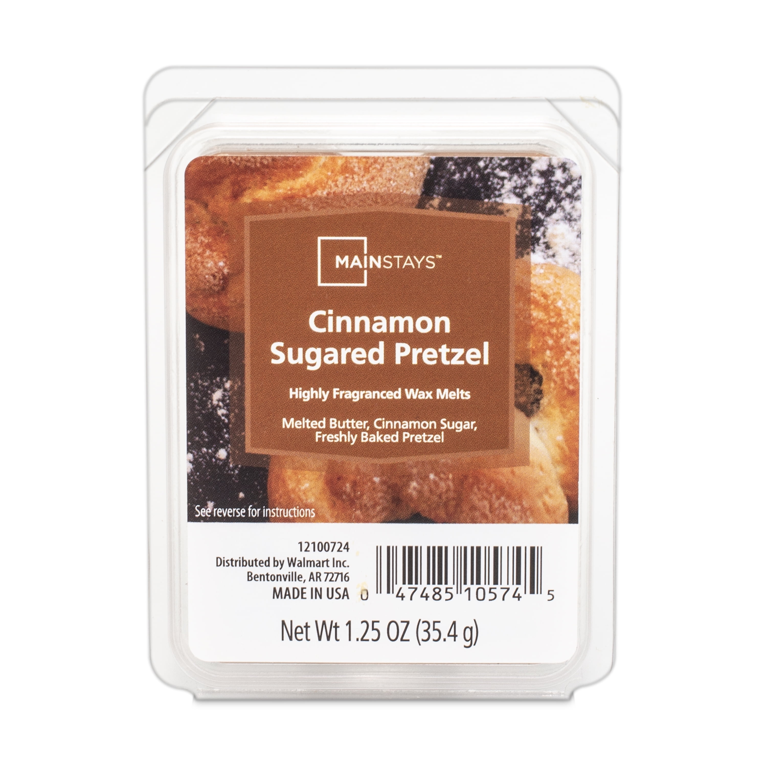 Mainstays Cinnamon Wax Melts 6 Cubes 1.25 oz with Cinnamon, Clove