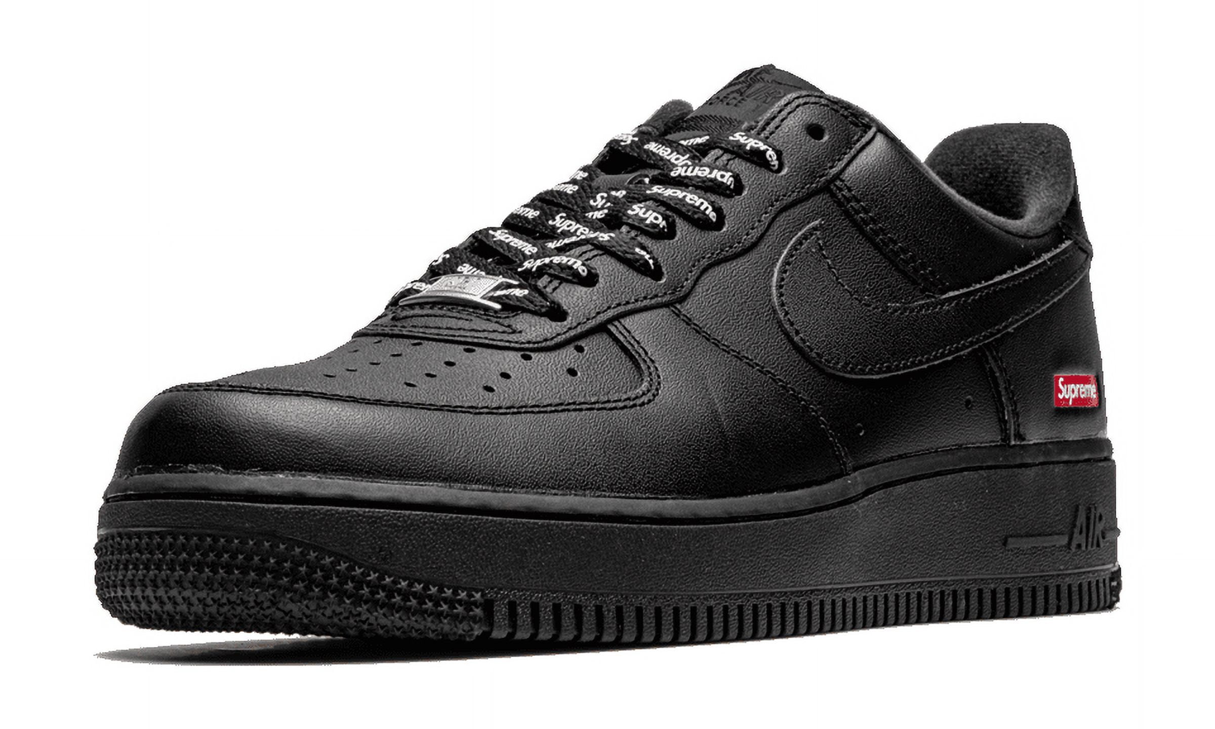 NIKE MENS Air Force 1 Low "Supreme - Mini Box Logo Black" CU9225 001 from Stadium Goods