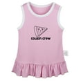 thumbnail image 1 of Pizzas Image & Cousin Crew Funny Dresses For Baby, Newborn Babies Skirts, Infant Princess Dress, 0-24M Kids Graphic Clothes (Pink Sleeveless Dresses, 12-18 Months), 1 of 4