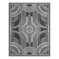 thumbnail image 2 of Unique Loom Outdoor Traditional Collection Area Rug - Deco (9' x 12' Rectangle Black and White), 2 of 6