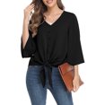 thumbnail image 1 of Txlixc Blusa de color sólido para mujeres Txlixc moda, 1 of 6