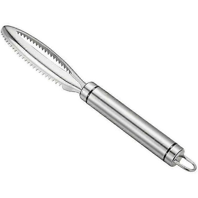 Foundation Fish Scaler 304 Stainless Steel Fish Scale Remover Kitchen Gadgets Professional Fish Scaler Fish Scraper Flat Inclined Bone Tongs