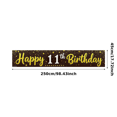 thumbnail image 3 of Golden Glittery 11th Birthday Banner, Happy Birthday Decoration with Star Elements, Party Backdrop for 11th Birthday Party Photography Props Party Supplies Decorations, 3 of 8