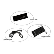 EYE ZOOM 5 Pack Unisex Rectangular Vintage Plastic Frame Reading Glasses for Men and Women, Clear, +3.50