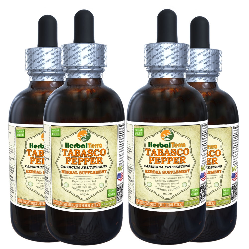Tabasco pepper (Capsicum Frutescens) Tincture, Organic Dried Fruits