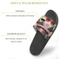 thumbnail image 3 of GZHJMY Stylish Slides for Women Men, Pig in Sunglasses Carries in A Car Soft Flexible Slip-on Sandals Slippers, 3 of 7
