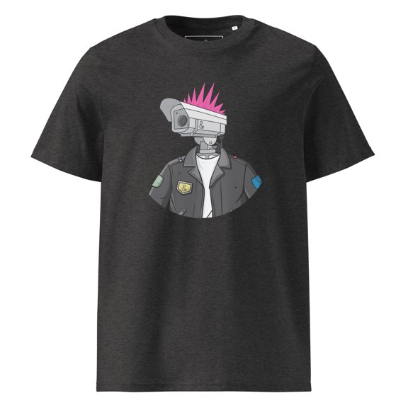Punk x CCTV Organic Cotton T-Shirt Dark Heather Grey - Small