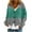 #H-Mint Green, variant on GuangCheng Womens Cardigans Button Down Color Blocked V-Neck Casual Warm Long Sleeve Coats Jackets