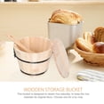 thumbnail image 5 of CIMAXIC Wooden Storage Bucket for Rice Made of Synthetic Material with Smooth Surface and Handle Assorted Color,7.09"X7.09"X5.91", 5 of 5