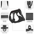 thumbnail image 3 of Vsdgher Red Poker Pattern Dog Harness,No Pull Pet Harness with Soft Padded Handle,Adjustable Reflective Vest with 2 Buckles,4 Slide Buckles,S-XL Small, 3 of 4