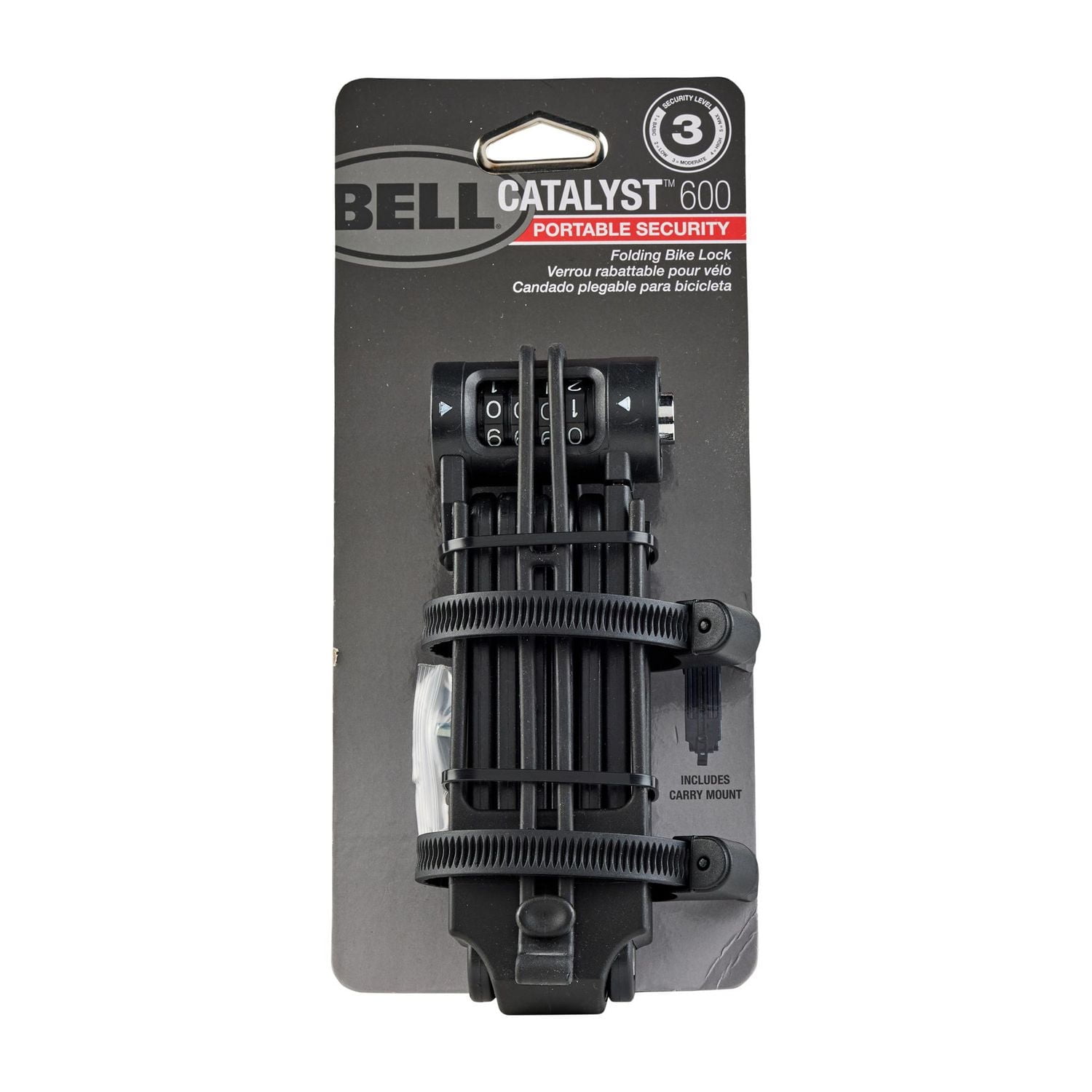 Bell Sports Catalyst™ 600 Folding Lock, Carry bracket included