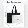 thumbnail image 3 of Gynky Tote Bag for Women, Gym Bag Multi-Pocket Lightweight Duffel Bags Puffy Yoga Mat Bag with Compartments, Quilted Large Nurse Shoulder Handbag Yoga Bag Travel Duffle for Work Dance Sports, 3 of 9