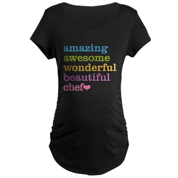 CafePress - Amazing Chef Maternity T Shirt - Maternity Dark T-Shirt