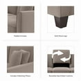thumbnail image 4 of Pemberly Row 87W L Shaped Sectional Couch in Tan Microsuede Fabric, 4 of 7