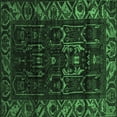thumbnail image 1 of Ahgly Company Indoor Square Persian Emerald Green Traditional Area Rugs, 3' Square, 1 of 4