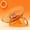 Orange, variant on Clear Silent Hamster Flying Saucer Running Wheel - 7.09 Inch Medium Spinner Exercise Disks for Dwarf Hamsters, Mice, Gerbils - Safe Solid Surface Pet Toy