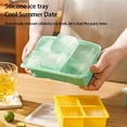 thumbnail image 3 of 2-Pack 1-Cup Silicone Freezer Trays with Lids - Leakproof Soup & Broth Containers for Freezing - BPA-Free Silicone Ice Cube Trays for Sauce, Baby Food & Leftovers, 3 of 7