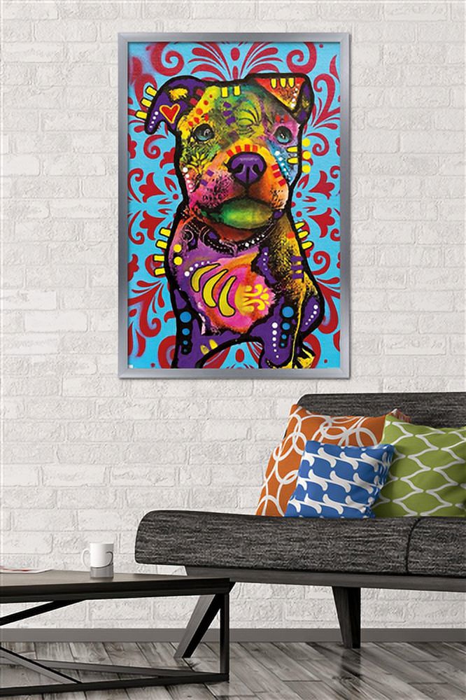 Dean Russo - Pittie Pup Wall Poster, 22.375" x 34" Framed