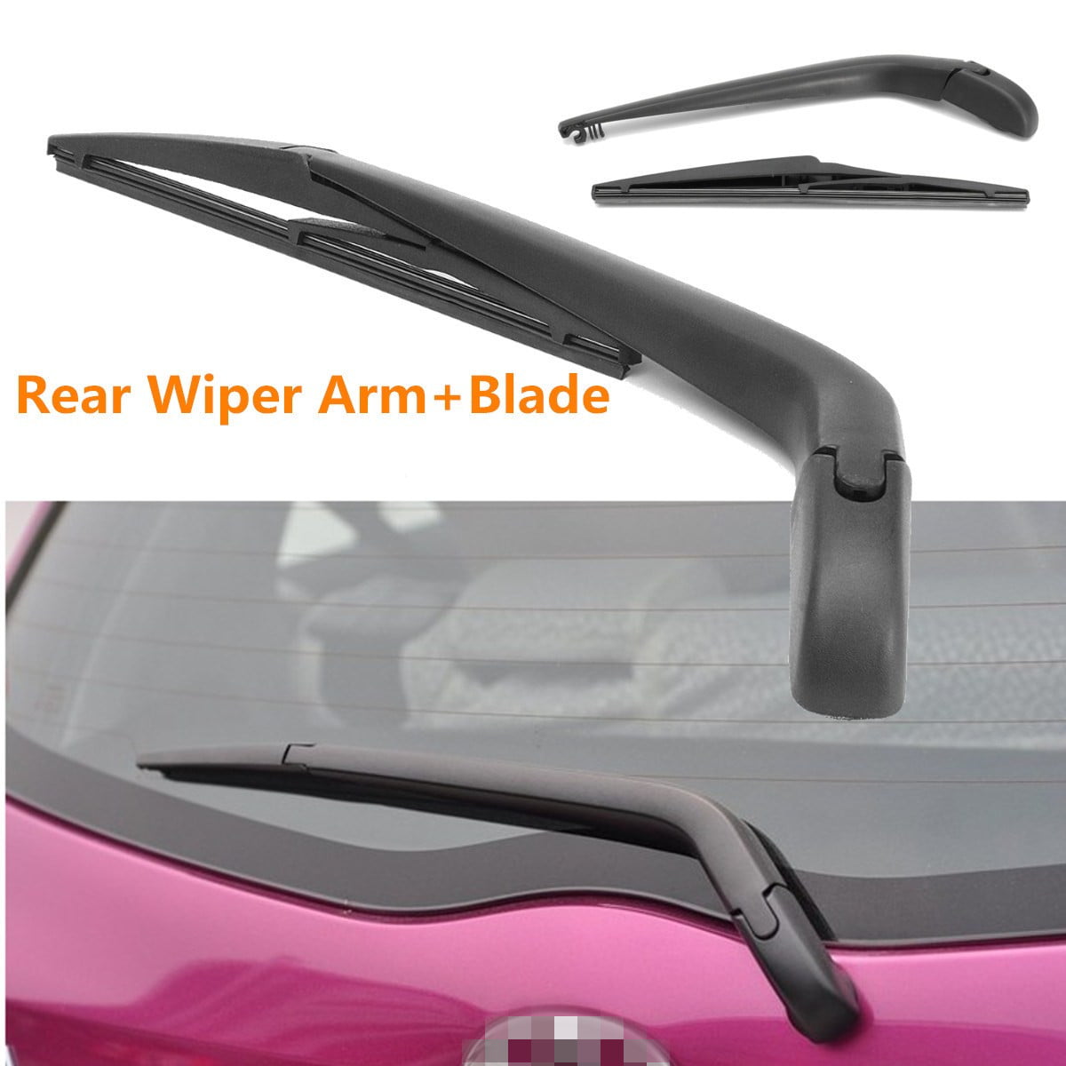 SEMOLTO Rear Windsheild Back Wiper Arm And Blade with Cover Set For Toyota Yaris 2008-2013 New Rear Wiper Arm and Blade