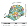 thumbnail image 2 of Salouo Cute Pineapples Print Unisex Sports Hat, Adjustable Golf Dad Hat Outdoor Cap Mountain Dad Hat Adjustable Fit Baseball Cap for Men and Women, 2 of 6