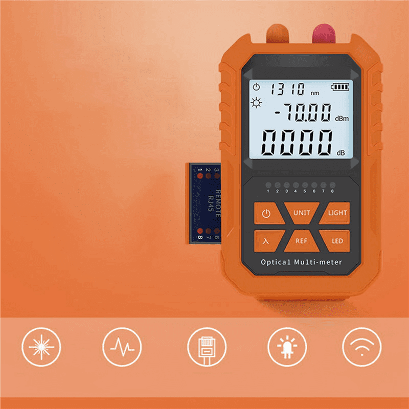 Iegefirm 3X 4 in 1 Optical Meter Visual Fault Locator 5Km Light Pen LED