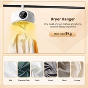 Uten Portable Electric Clothes Dryer, Hanging Ventless Dryer with Timer, Compact Foldable for Apartment, RV, Travel, Space Saving