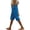 Royal Blue, variant on Womens Linen Casual Wide Leg Shorts Summer Ruffle High Waisted Drawstring Beach Pleated Palazzo Short with Pockets, Ginger S