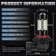 thumbnail image 6 of 4X 6000K LED Headlight 9007 HB5 High/Low Beam + 9005 Fog Light Bulb Kit Plug&Play, 6 of 9
