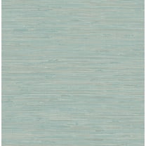 NuWallpaper Tibetan Grasscloth Teal Vinyl Peel And Stick Wallpaper, 216-in by 20.5-in, 30.75 sq. ft.