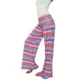 thumbnail image 2 of White Mark Women's Chevron Printed Palazzo Pants, 2 of 2