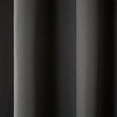 thumbnail image 5 of TOWN & COUNTRY BASICS Cabana Solid Heavyweight Indoor Outdoor Curtains, Light Filtering Opacity with Grommet Top, Water Repellent, 2-Pack Set, 54"x96", Charcoal, 5 of 11