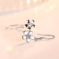 thumbnail image 1 of ATHENA Joyería Mujeres Pendientes Original Perla Diamante Plata Gancho 925 Moissanite M006, 1 of 4