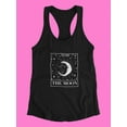 thumbnail image 3 of The Moon Card Racerback Tank Women -Smartprints Designs, Female Small, 3 of 4