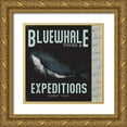 thumbnail image 1 of JMB Designs 15x15 Gold Ornate Wood Framed with Double Matting Museum Art Print Titled - Blue Whale Tours, 1 of 4