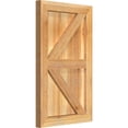 thumbnail image 6 of 16 1/8"W X 26"H Timbercraft Three 5 3/8" Boards Framed Board-N-Batten Shutters W/Z-Bar, Rough Sawn Western Red Cedar (Per Pair), 6 of 13