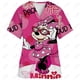 thumbnail image 5 of Ropa de enfermería para mujer, camiseta de enfermería con estampado de Disney Minnie y Mickey, tops informales de manga corta con cuello en V y bolsillo, uniforme para mujer, 5 of 5