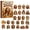 B, variant on Festive Beagle Dog Advent Calendar 2026, 2D Acrylic Cute Puppy Ornaments, Autumn Holiday Gifts for Adults, Christmas Home Tree Hanging Decor, 24 Pcs