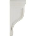 thumbnail image 3 of Ekena Millwork 6 1/2"W x 6 1/2"D x 14"H Traditional Recessed Wood Vintage Decor Corbel, Chalk Dust White, 3 of 6
